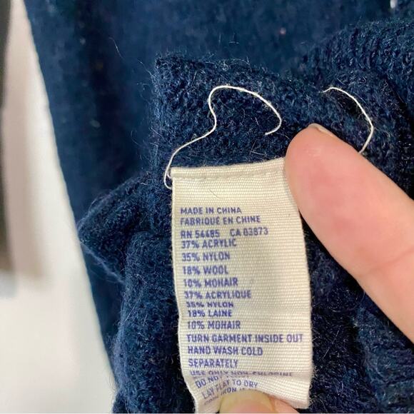 American Eagle Women’s Long Sleeve Button Front Cardigan Sweater Blue Size L - Picture 5 of 8